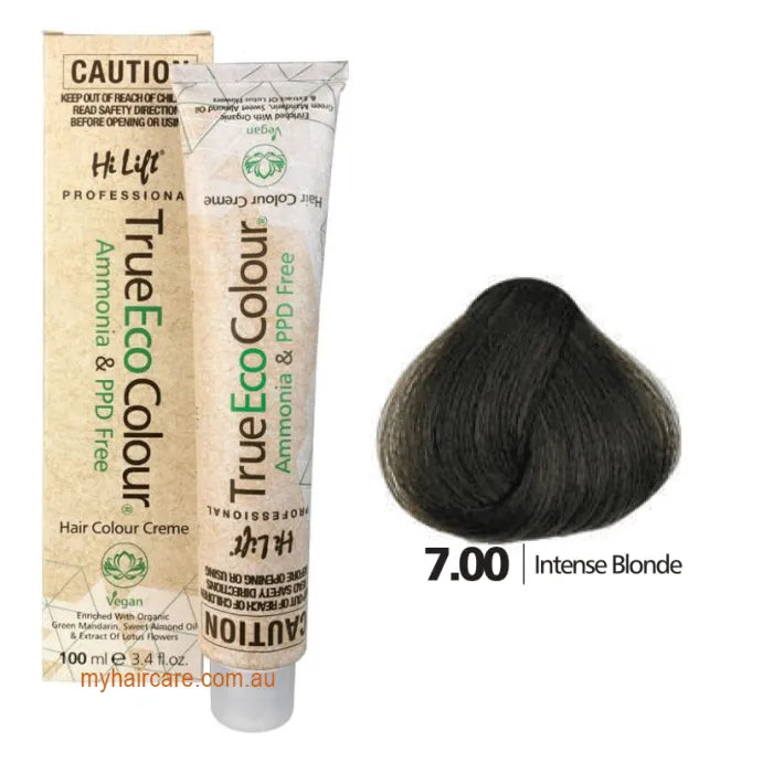 7.00 Intense Blonde- Hi Lift TrueEcoColour (Ammonia & PPD free)