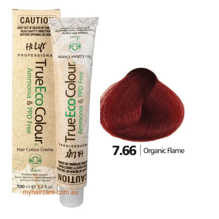 7.66 Organic Flame - Hi Lift TrueEcoColour (Ammonia & PPD free)