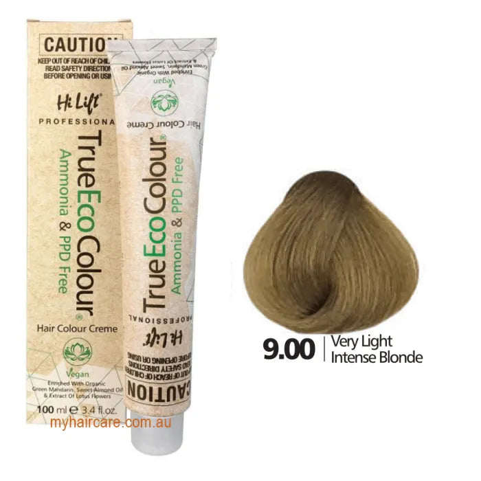 9.00 Very Light Intense Blonde- Hi Lift TrueEcoColour (Ammonia & PPD free)