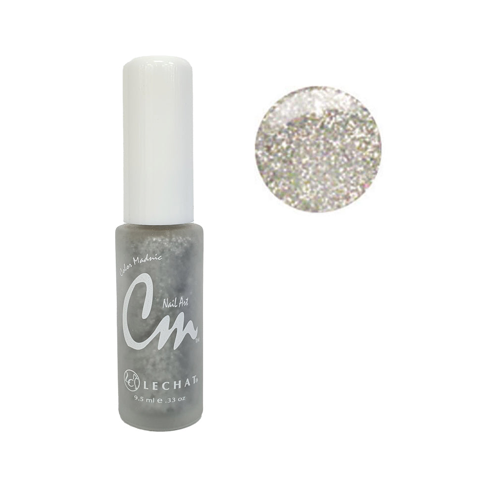 Lechat CM Nail Art Lacquer - NA20 Silver Glitter (9.5ml)