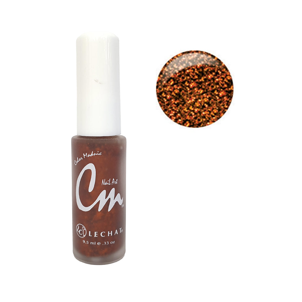 Lechat CM Nail Art Lacquer - NA48 Copper Glitter (9.5ml)