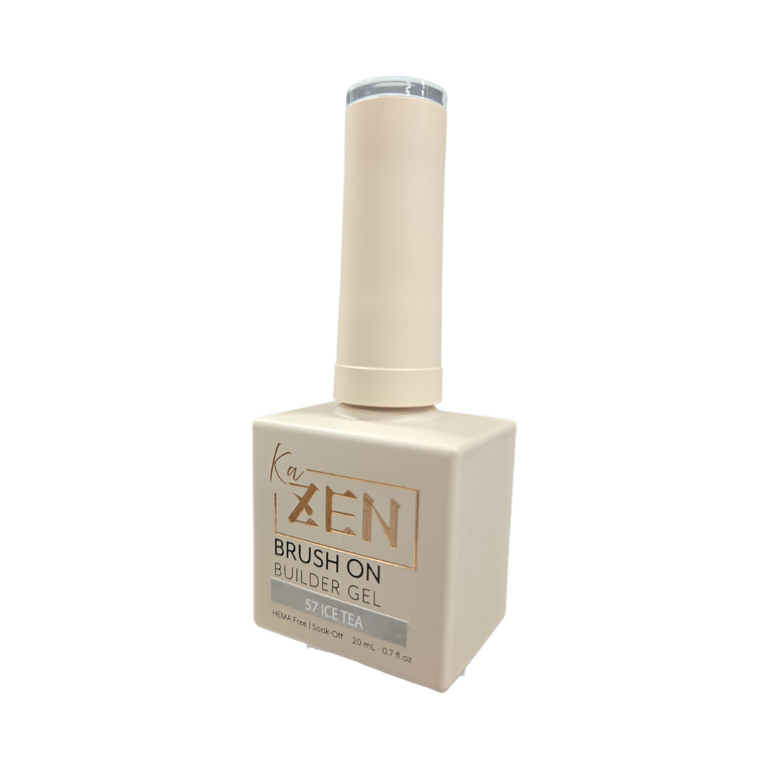 KAZEN | BRUSH ON BUILDER GEL NO.57 Ice Tea