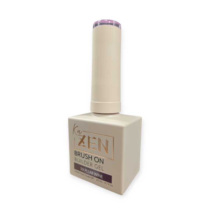 KAZEN | BRUSH ON BUILDER GEL NO.59 Plum Wine