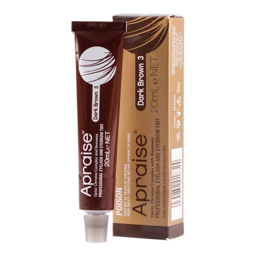 Apraise Eyelash And Eyebrow Tint - 3 Dark Brown 20ml