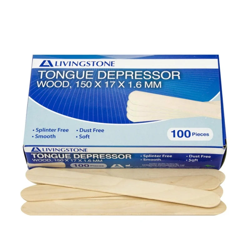 Livingstone - TONGUE DEPRESSOR WOOD - 100 ps