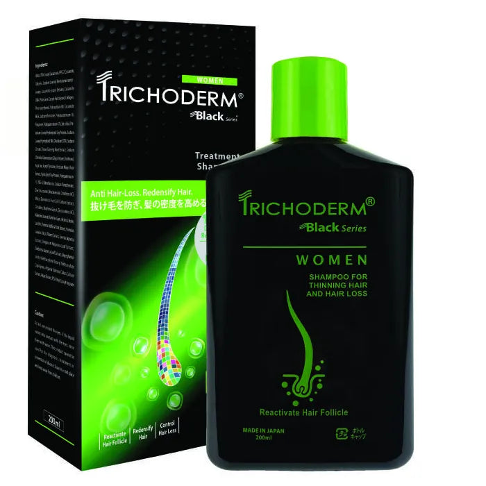 Trichoderm Black Series Women - Treatment Shampoo for Thinning & Hair Loss 200ml
