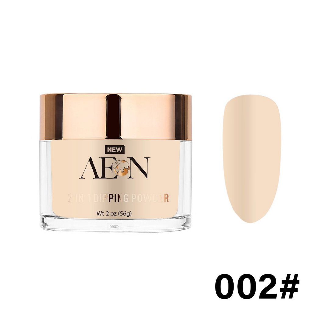 #002 - AEON Dipping Powder - Peachpuff 2oz - Oz Nails & Beauty Supply
