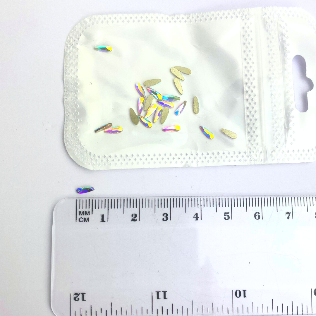 Tiny Teardrop Rhinestone - #01