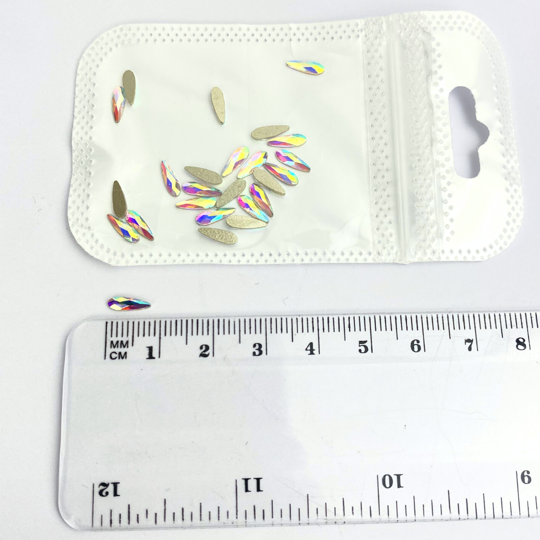 Skinny Teardrop Rhinestone - #02