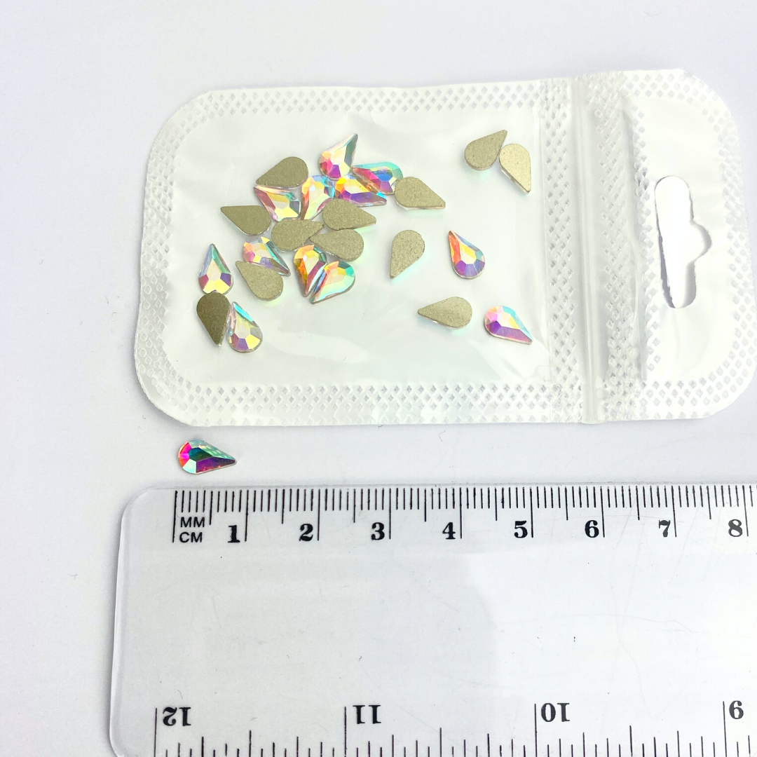 Flat Top Teardrop Rhinestone - #07