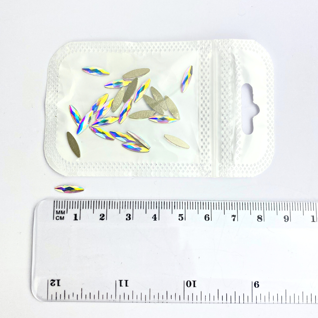 Long Oval Rhinestone - #17