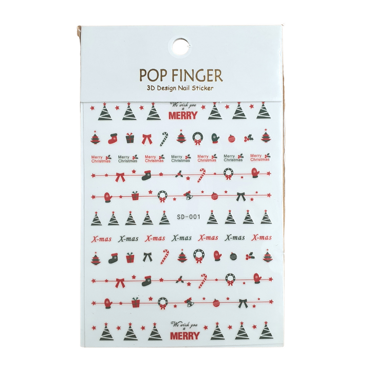 Christmas Sticker Nail Decals (SD)