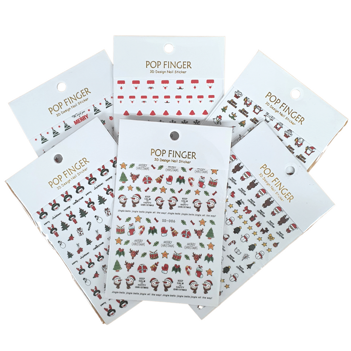 Christmas Sticker Nail Decals (SD)