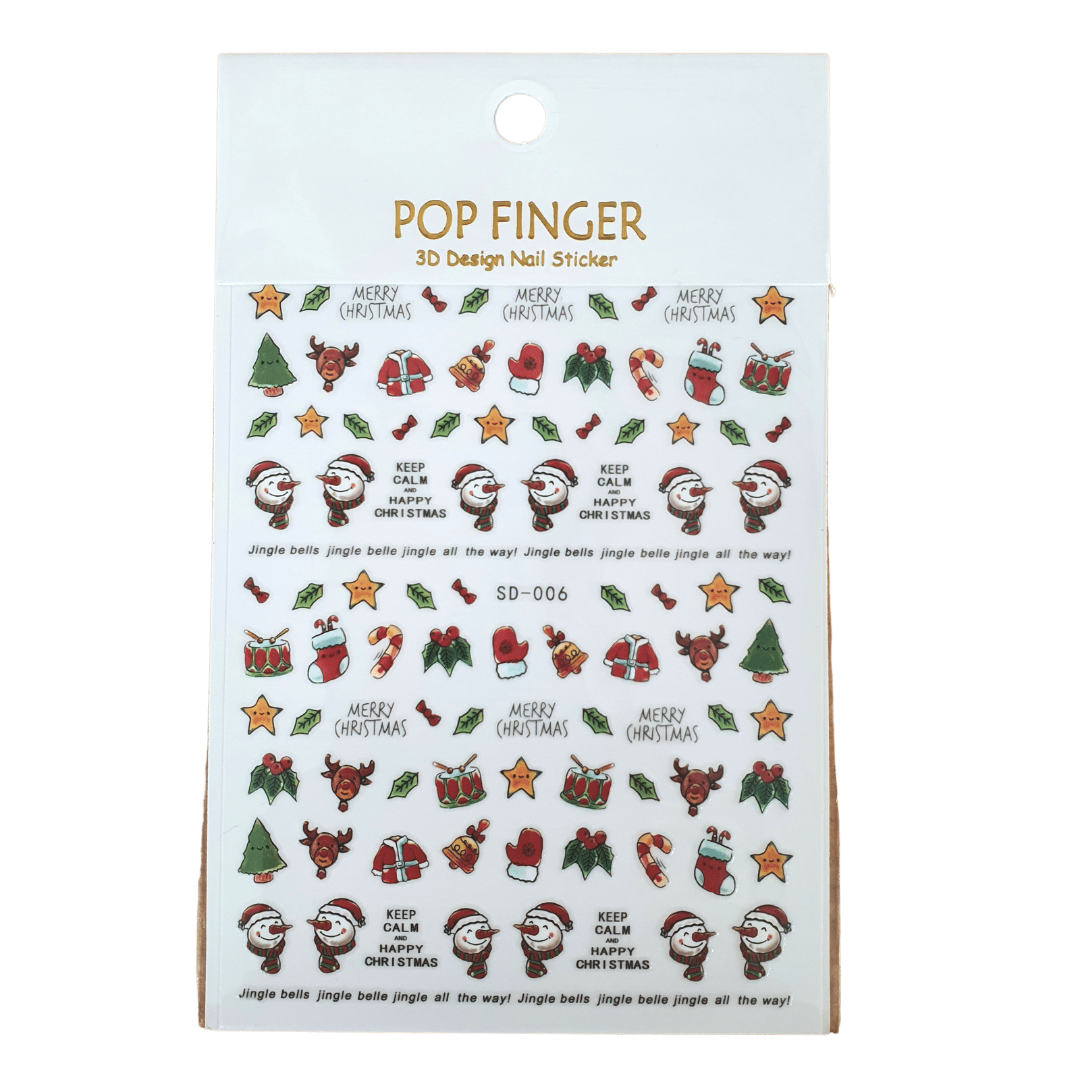 Christmas Sticker Nail Decals (SD)