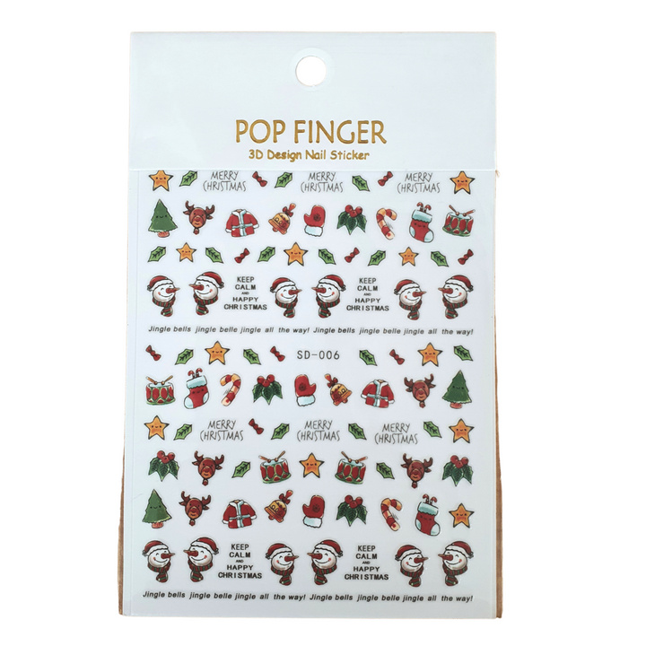 Christmas Sticker Nail Decals (SD)