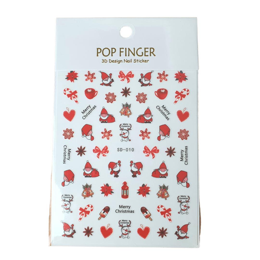 Christmas Sticker Nail Decals (SD)