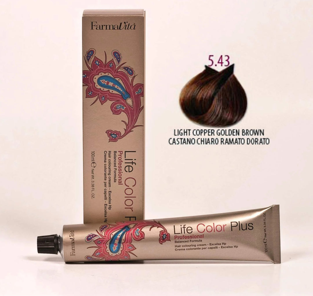 5.43 Light Copper Golden Brown - Farmavita