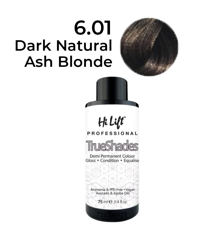 Hilift Trueshades hair colour - 6.01 Dark Natural Ash Blonde