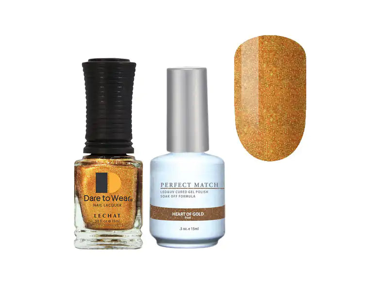 #PMS166 - Gold Hearted - Perfect Match Gel Duo