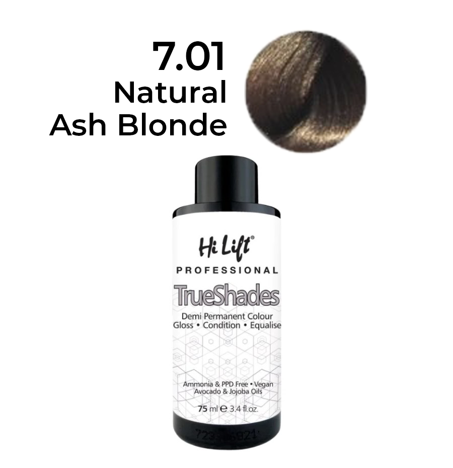 Hilift Trueshades hair colour - 7.01 Natural Ash Blonde