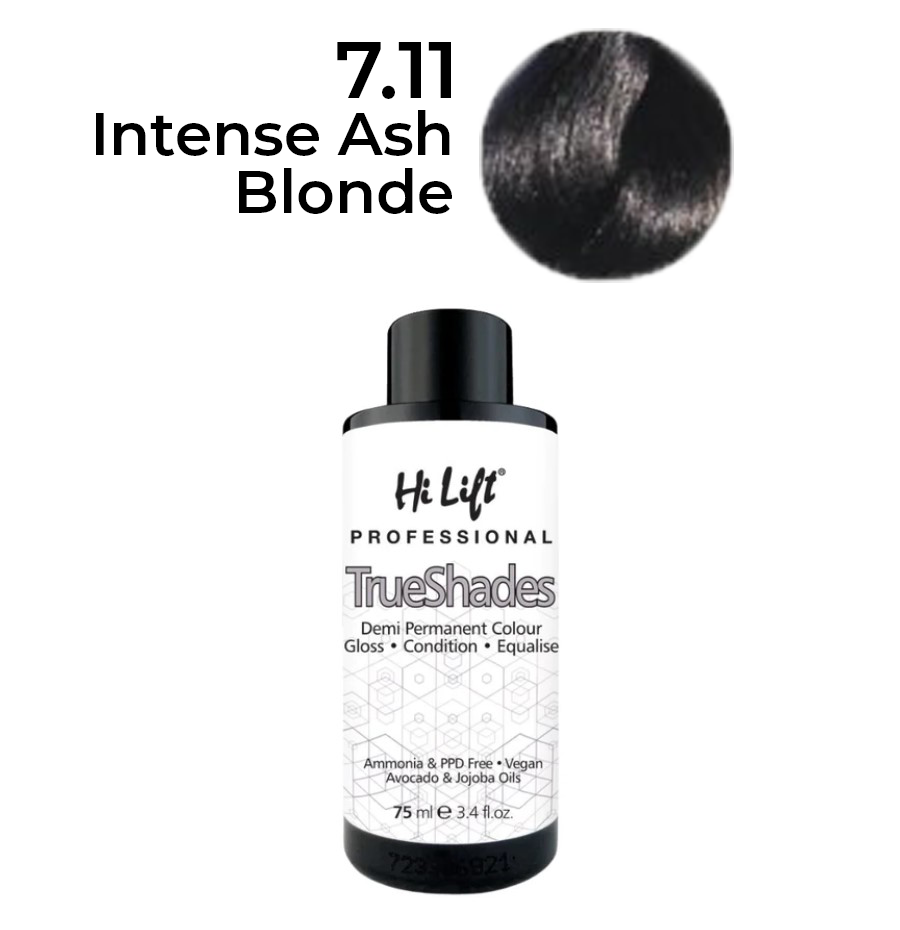 Hilift Trueshades hair colour - 7.11 Intense Ash Blonde