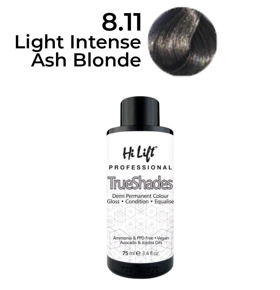 Hilift Trueshades hair colour - 8.11 Light Intense Ash Blonde