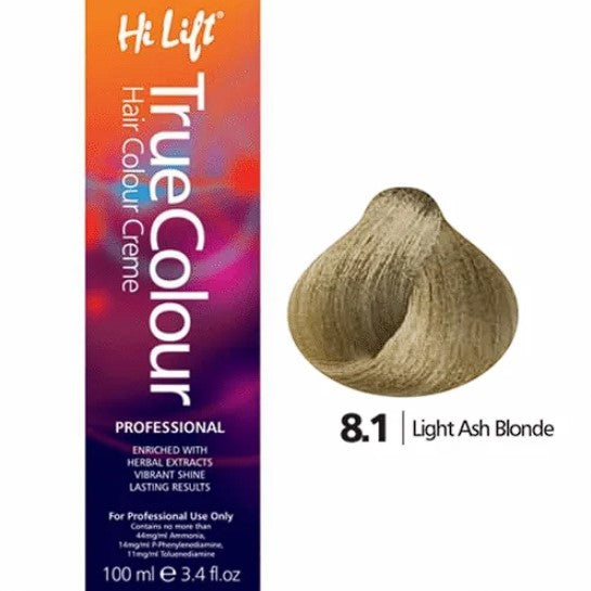 8.1 Light Ash Blonde - Hilift True Colour