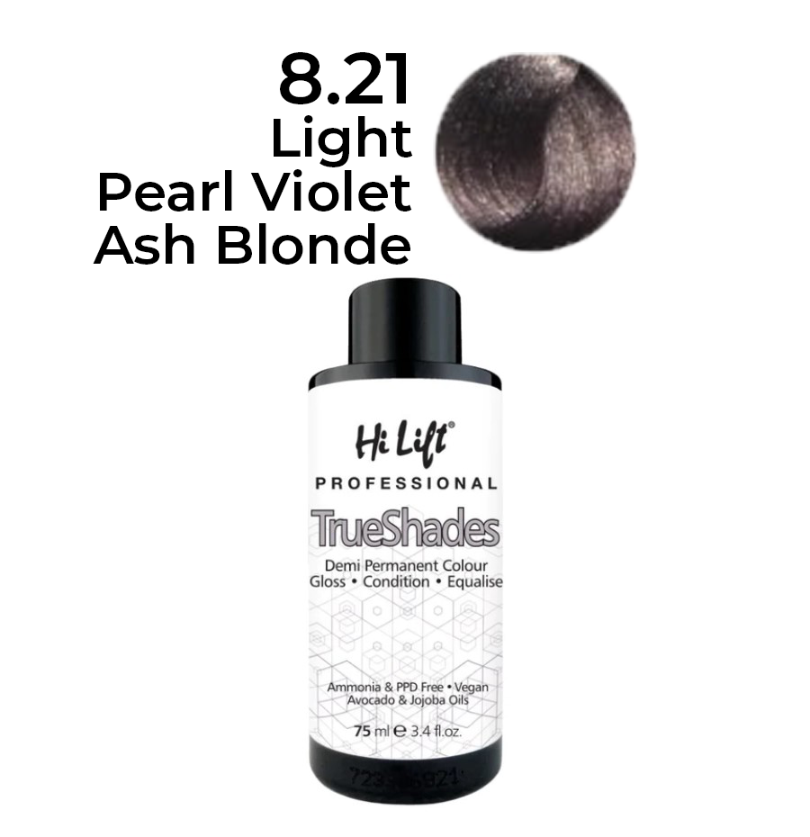 Hilift Trueshades hair colour - 8.21 Light Pearl Violet Ash Blonde