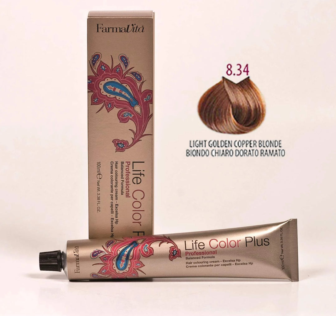 8.34 Light Golden Copper Blonde - Farmavita