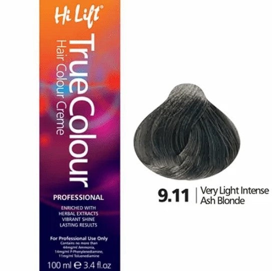 9.11 Very Light Intense Ash Blonde - Hilift True Colour