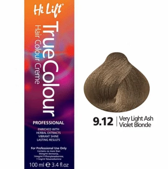 9.12 Very Light Ash Violet Blonde - Hilift True Colour