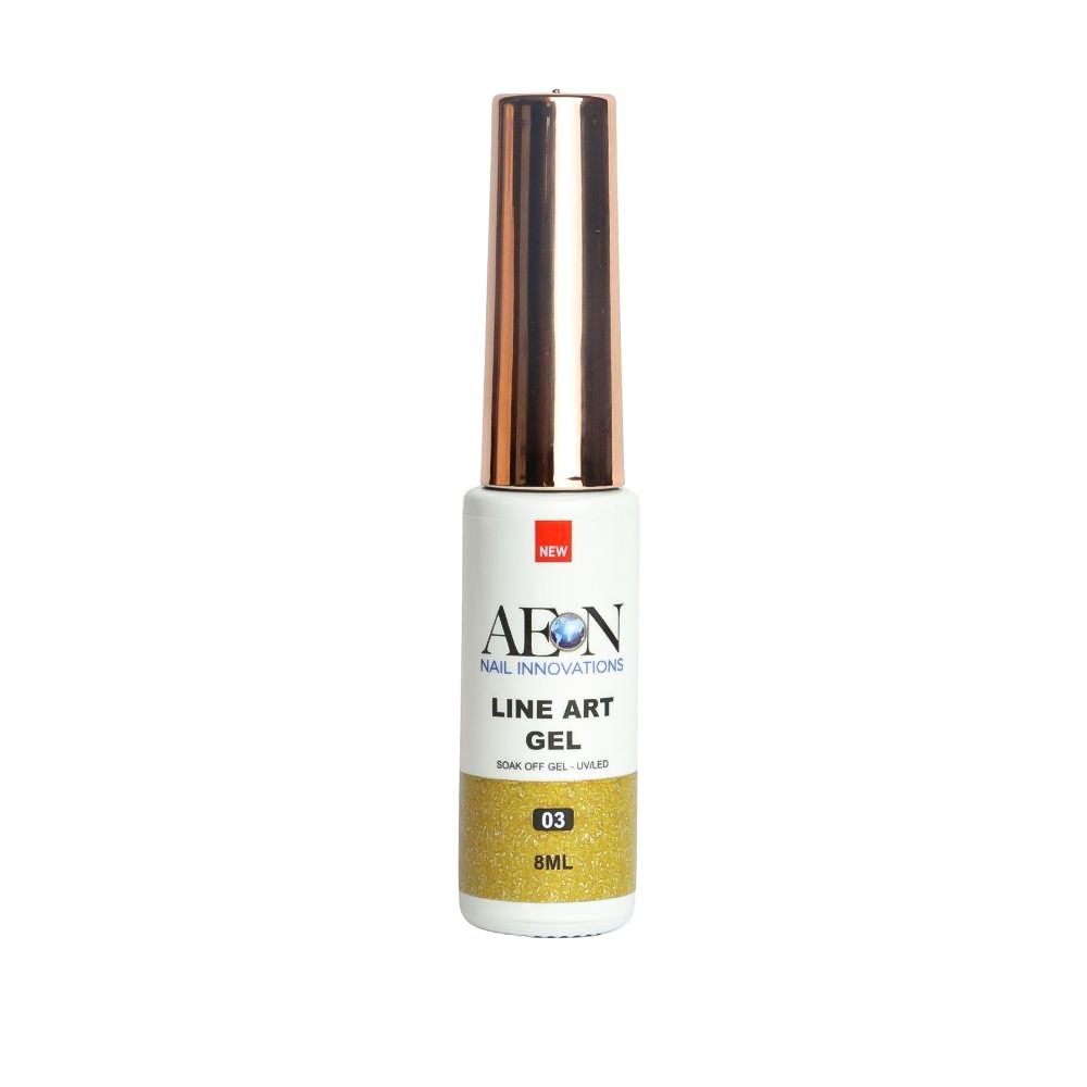 AEON Line Art Gel - #03 YELLOW GLITTER
