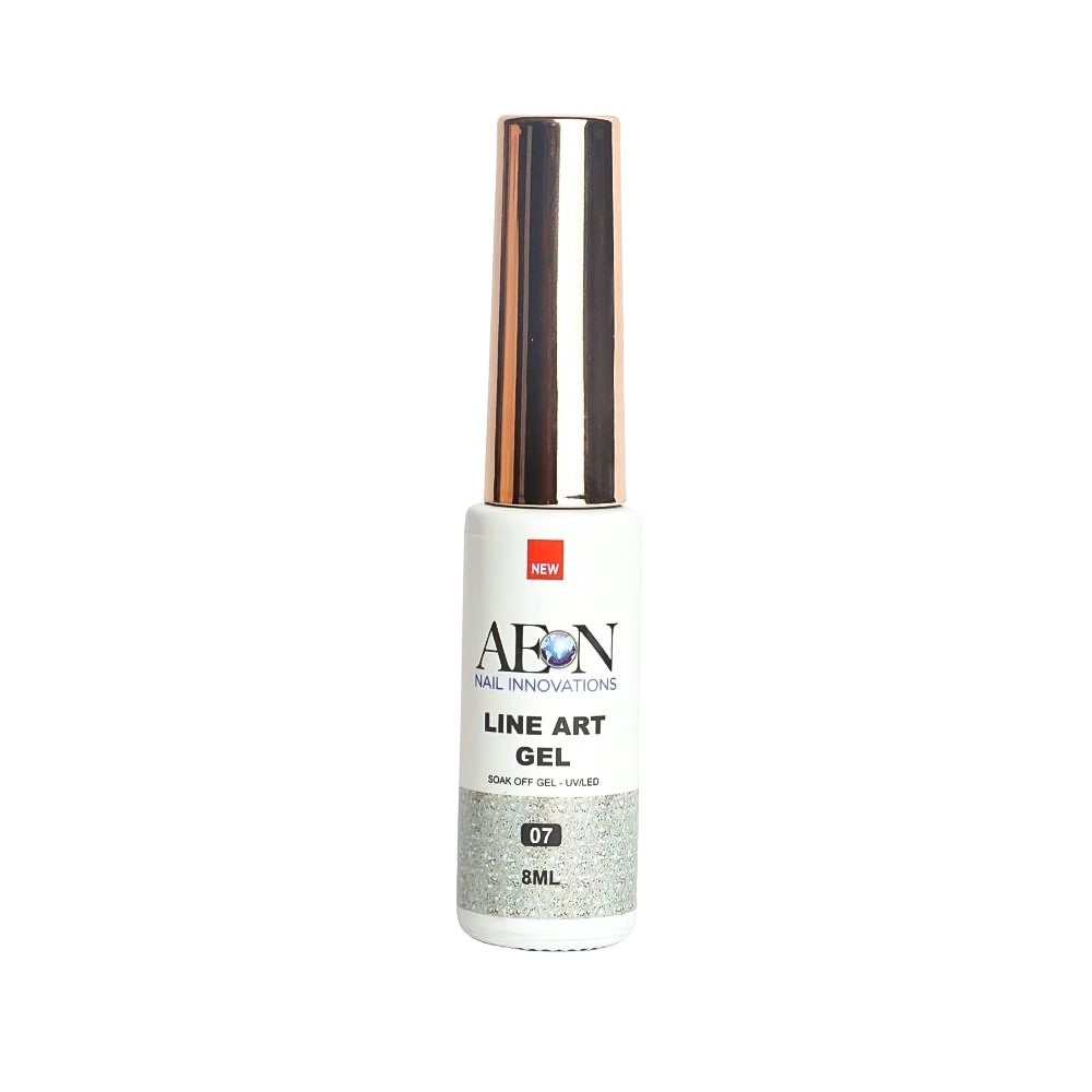 AEON Line Art Gel - #07 SILVER CHUNKY GLITTER