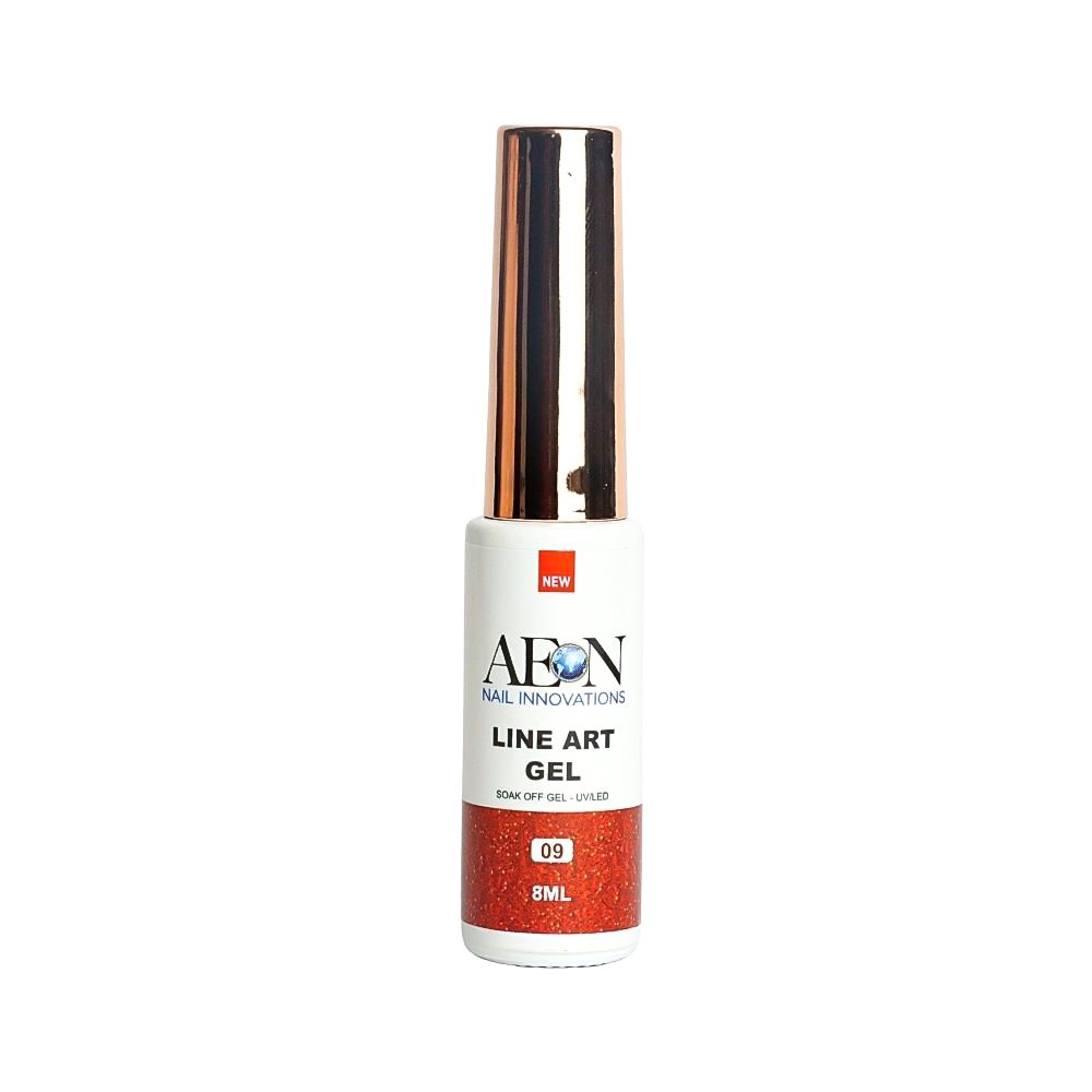 AEON Line Art Gel - #09 RED GLITTER