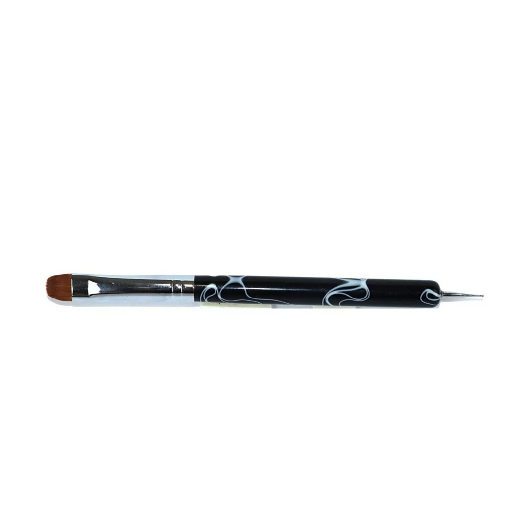 AEON Dual-Head Kolinsky French Acrylic Brush With Dotting Tool