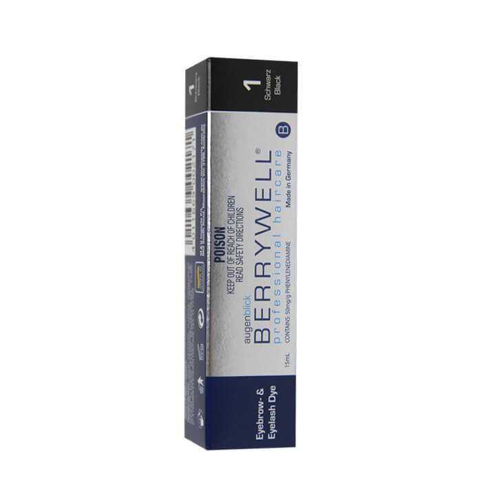 Berrywell Eyebrow And Eyelash Tint - 1 Black 15ml