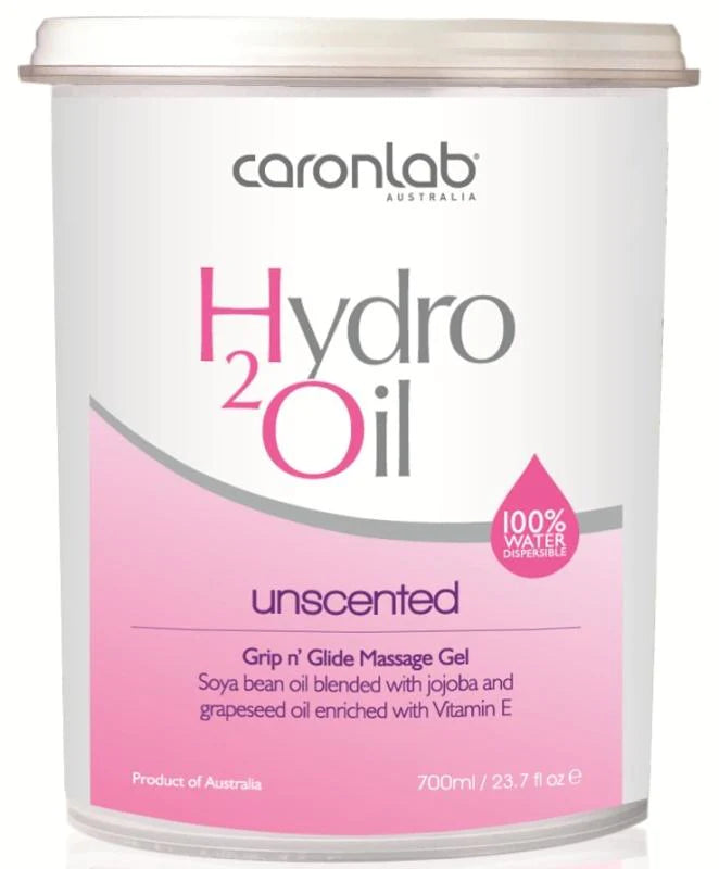 Caronlab Hydro 2 Oil Unscented Grip n' Glide Massage Gel - 700ml