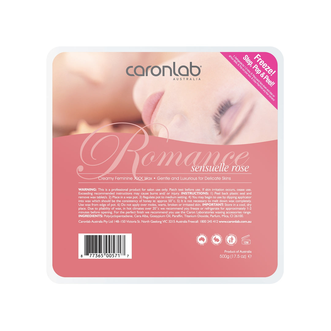 Caronlab Romance Sensuelle Rose Hard Wax (Tray) - 500g