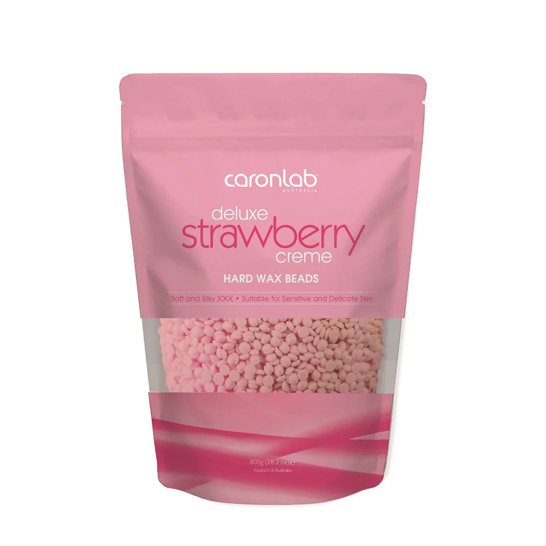 Caronlab Deluxe Strawberry Crème Hard Wax Beads - 800g