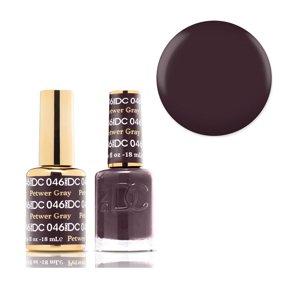 #046 DND DC COLOR DUO Pewter Gray