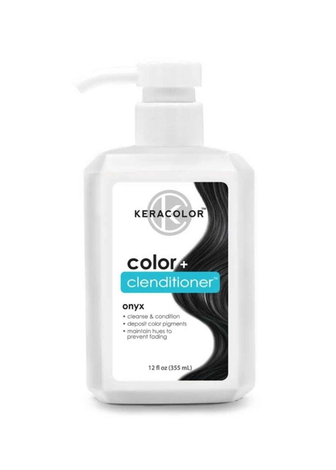 Keracolor Color+ Clenditioner 355ml - Onyx