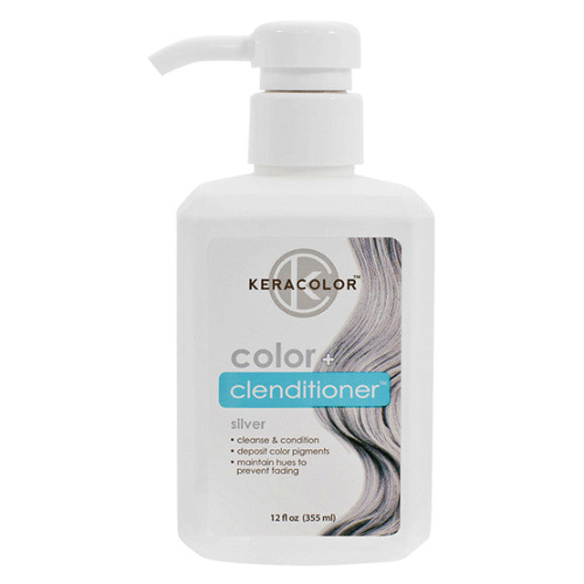 Keracolor Color+ Clenditioner 355ml - Silver