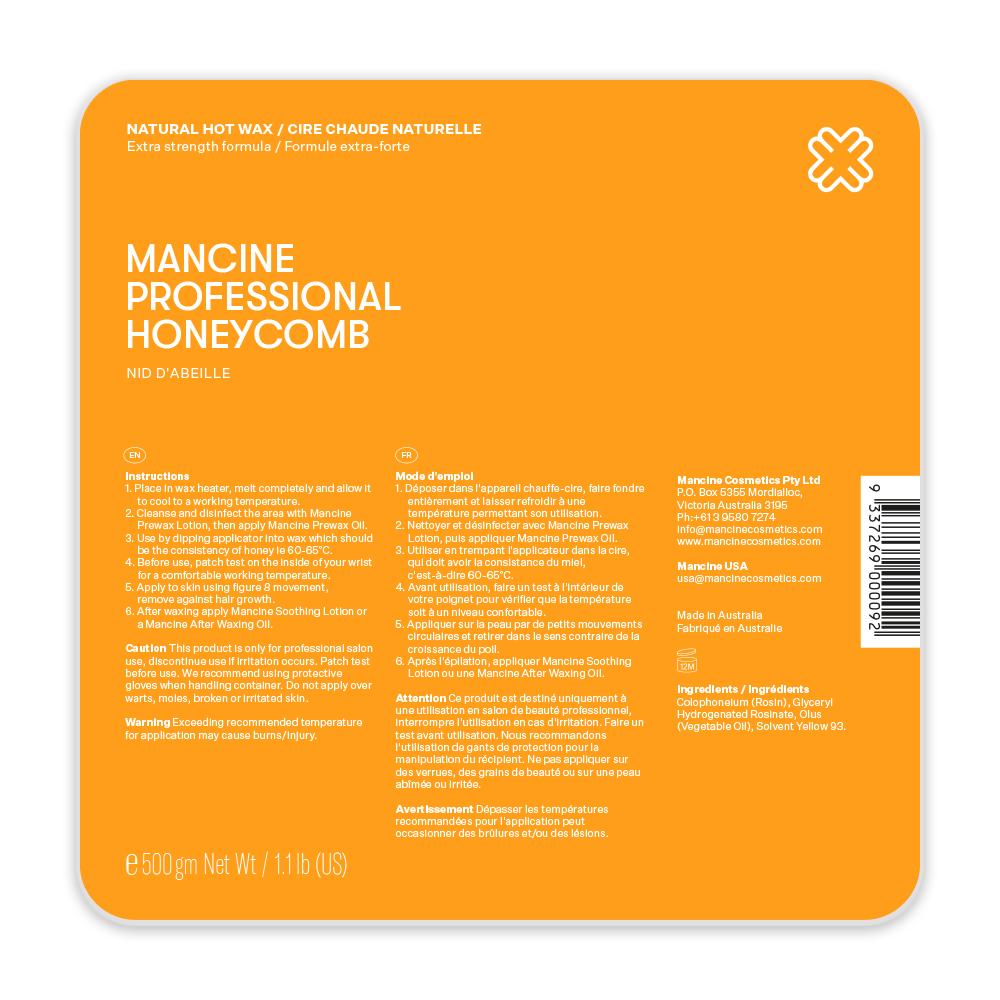 Mancine Honey Comb Hot Wax - 500g