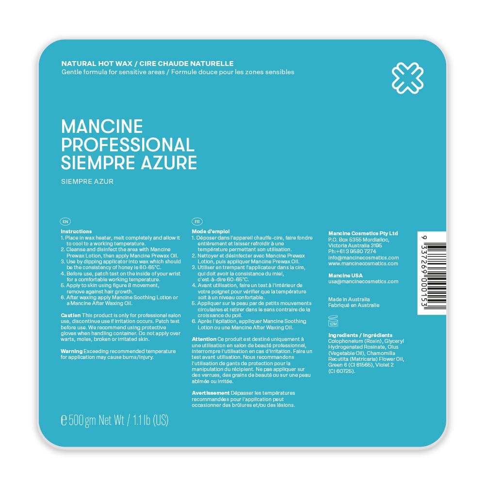 Mancine Siempre Azure Hot Wax - 500g