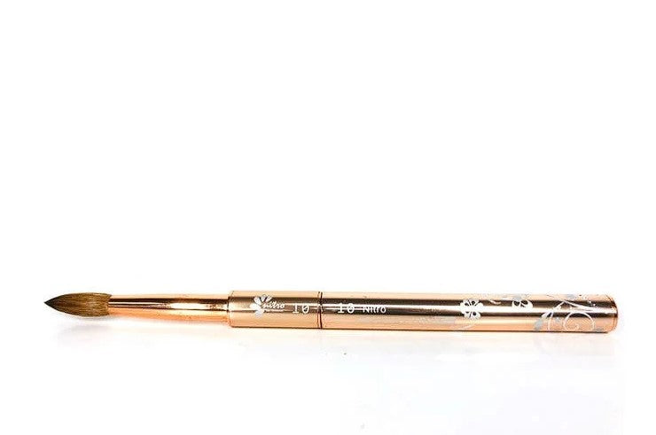 Nitro Acrylic Kolinsky Nail Brush - #10 (Rose Gold)