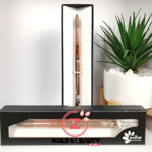 Nitro Acrylic Kolinsky Nail Brush - #18 (Gold)