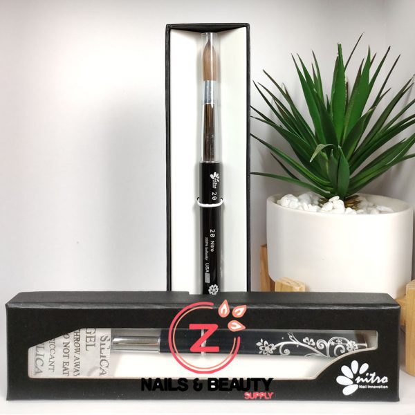 Nitro Acrylic Kolinsky Nail Brush - #20 (Black)