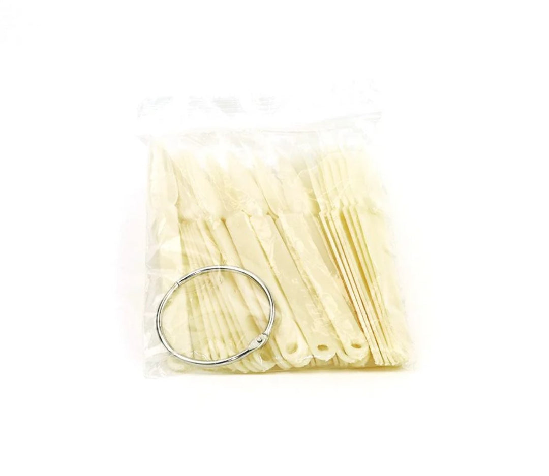 Sample Colour Chart - Pointy Natural Nail Tips (50pcs with Ring)
