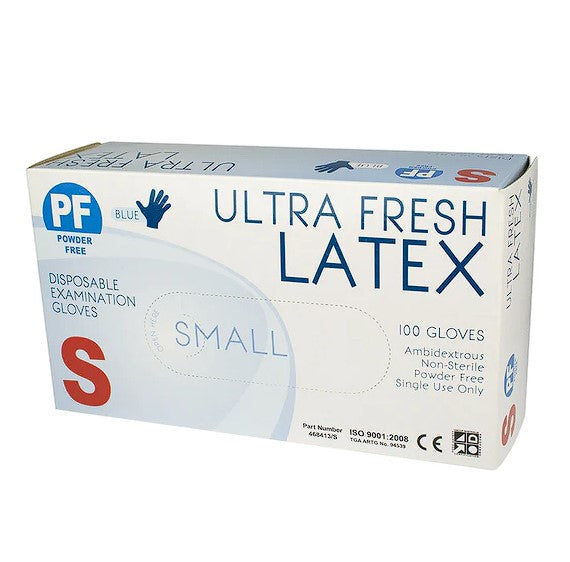 Ultra Fresh Latex Gloves - Size Small