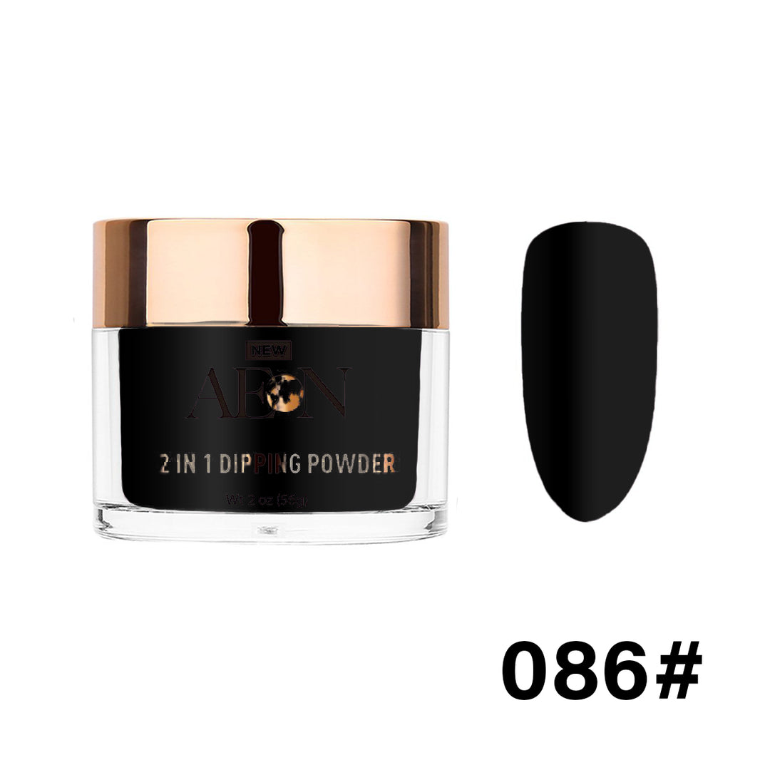 #086 - AEON Dipping Powder - Black Bubbles 2oz